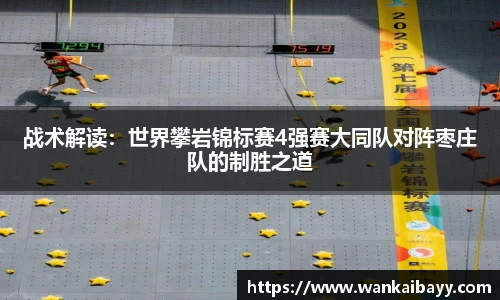 战术解读：世界攀岩锦标赛4强赛大同队对阵枣庄队的制胜之道